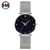 Japanese waterproof golden quartz watches, starry sky, trend watch, simple and elegant design, Amazon