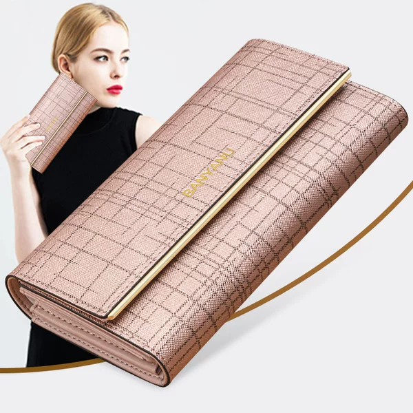 Factory Direct Sales 2026 New Model Women's Wallet Genuine Leather Large Capacity 70% off Women's Wallet Simple Fashion Clutch Bag for Women
