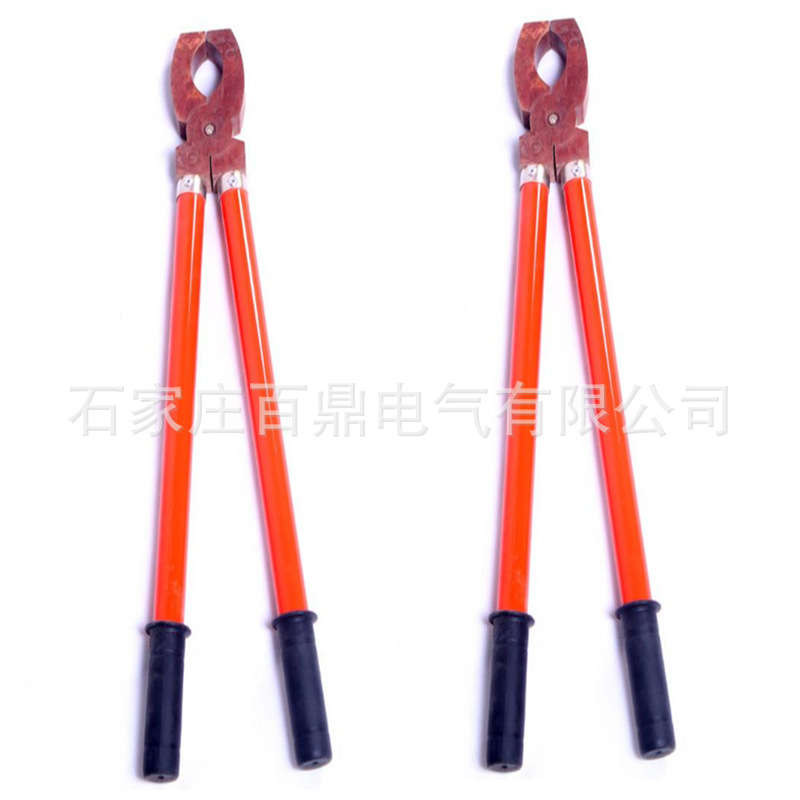 百鼎2米绝缘夹钳 高压电绝缘夹钳 D-50高压玻璃钢绝缘夹钳35kv