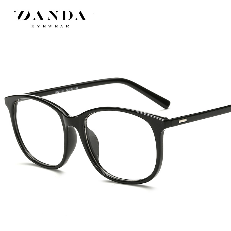 2021 nuevas gafas lisas estilo coreano marco grande gafas retro marco hombres y mujeres mismas gafas de marco completo 8121 en stock al por mayor