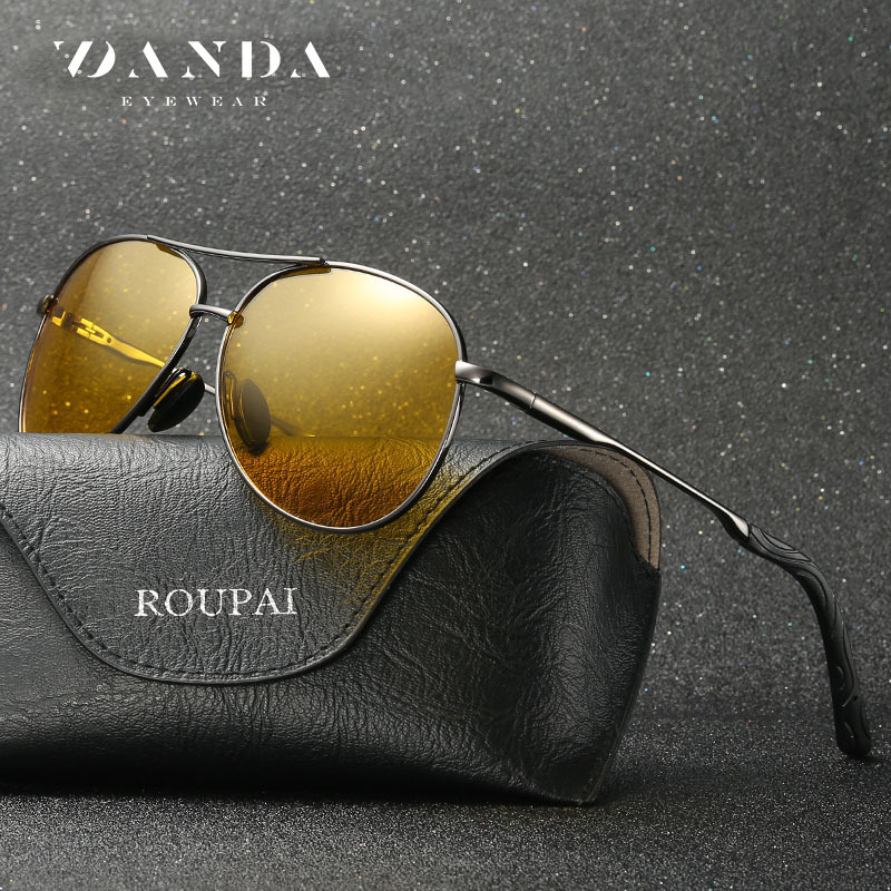 0971 día y noche gafas de sol polarizadas antideslumbrantes gafas de sol de moda conducción conductor gafas de visión nocturna al por mayor