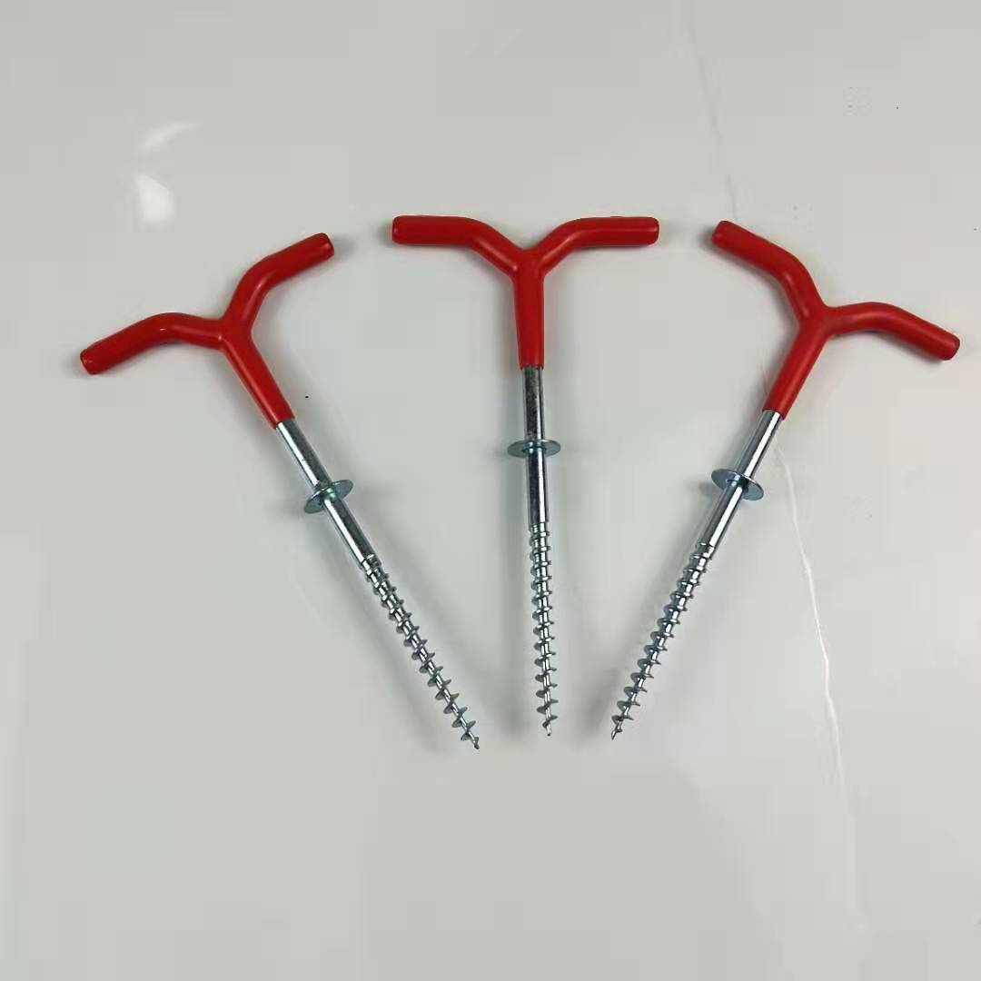 Carpa de hielo uñas cono de hielo carpa de pesca de invierno soporte de uñas de tierra pequeño taladro de hielo