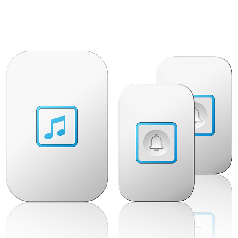 远距离无线门铃摇控电子防水门铃无线家用二拖一穿墙 老人呼叫器