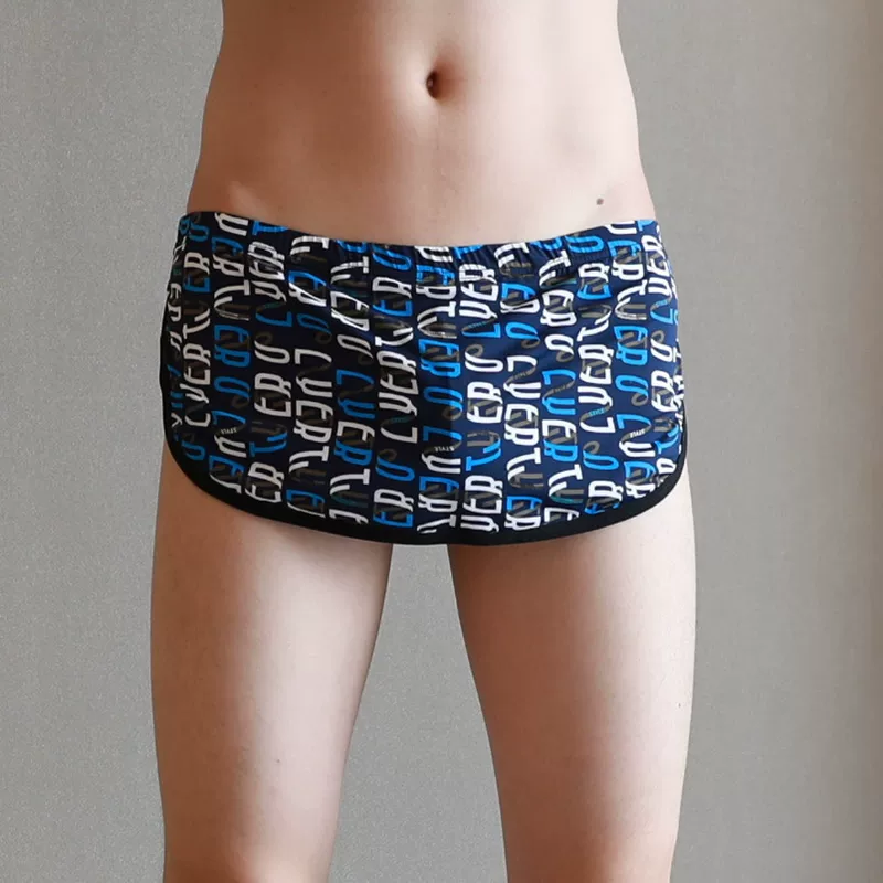 Прямые продажи производителя AIB мужские в underwear низкая талия прямые брюки домашнее белье двуполный набор 020-al