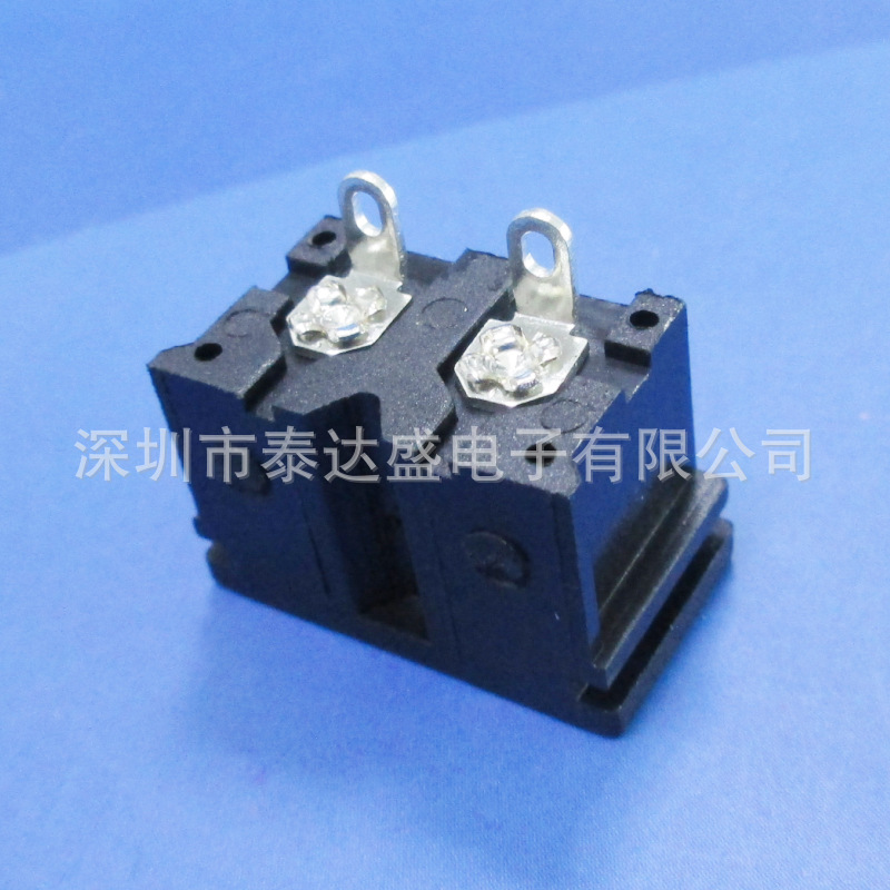 无线充电器ac电源插座12*22焊线脚无定位柱 卡槽式小8字插座LH-8