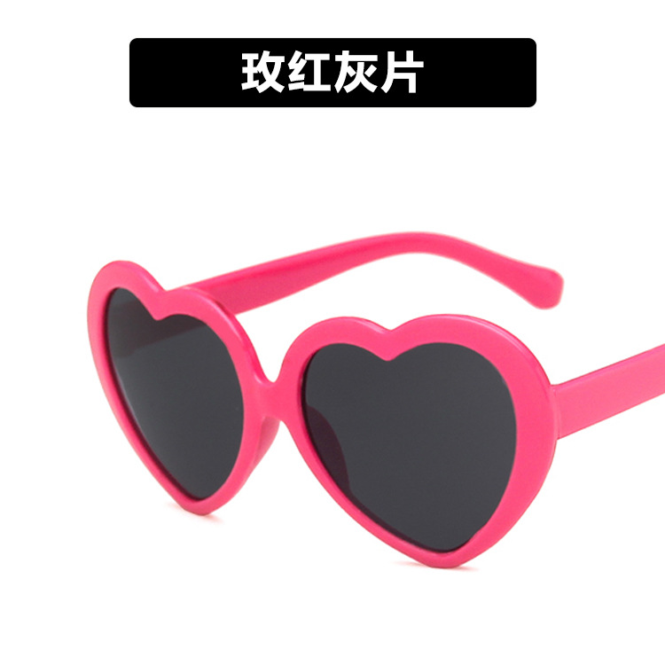 Pink Children's Love Sunglasses 2020 Fashion Trendy Boys and Girls Cute European and American Sunglasses Peach Heart Sunglasses