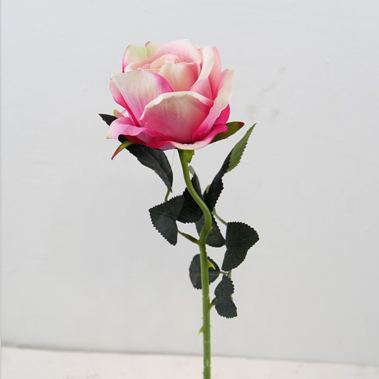 Simulación solo lovesickness Rosa alta simulación flor falsa Flor de seda flor artificial flocado flor simulación planta