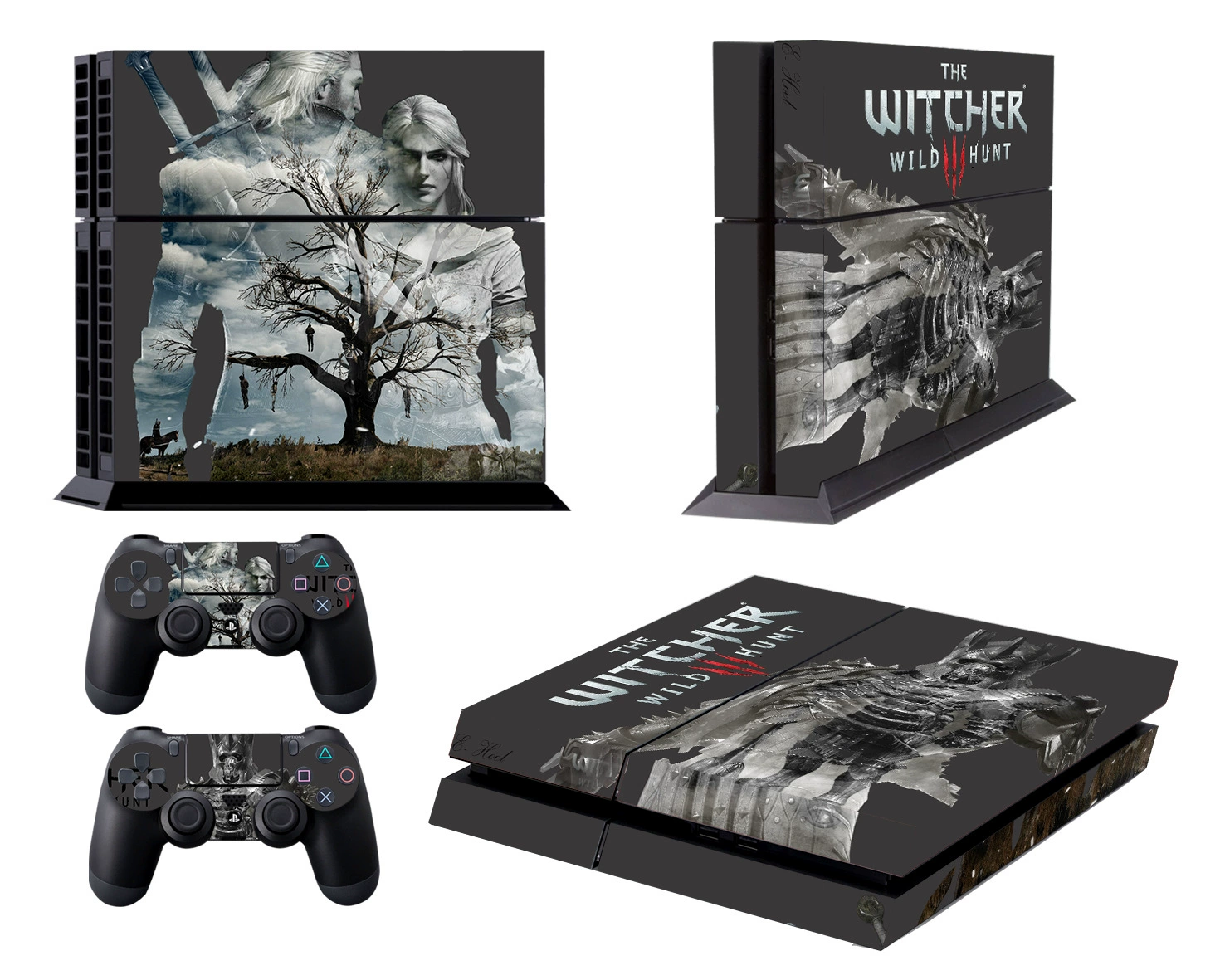Game console, digital protective sticker with accessories, leaves no glue