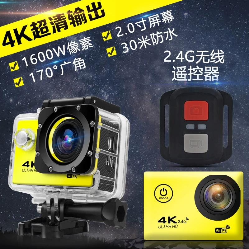 F60 ручная экшн-камера HD велоспорт 4K мини внешняя водостойкая камера для спорта головы крепления DV дайвинг