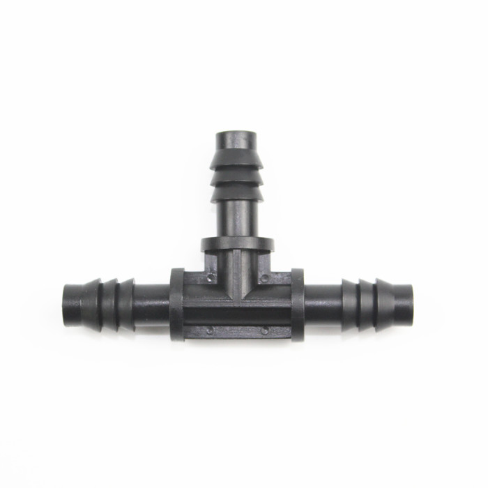 812 conector de riego capilar de tee 8 / 12 conector capilar de tee 9 / 12 accesorios de jardinería de micro-spray