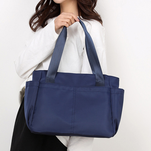 批发冬季时尚新品女士牛津布大容量托特包简约时尚单肩包厂家批发