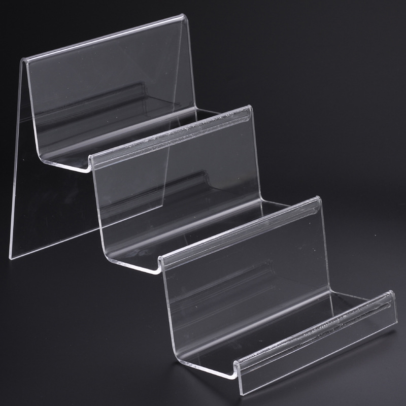 精装亚克力钱包架子加长加宽三层手包化妆品手机座餐具展示架