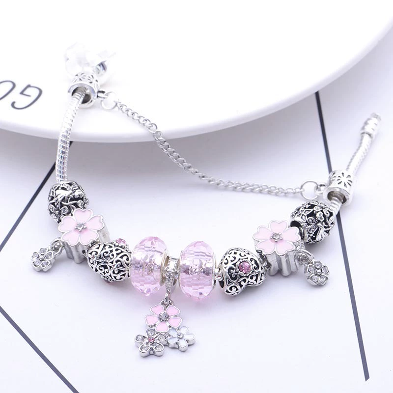 Скоростная продажа Tong горячая продажа новая подвеска Charm ручная декорация DIY режущая поверхность кристаллическая волна точка капля бусина браслет орхидея цветение