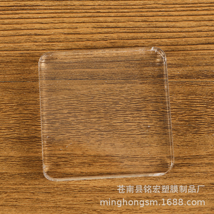 Mango de sello transparente mango de acrílico de cristal de calidad de vidrio orgánico multi-especificación placa de sello transparente