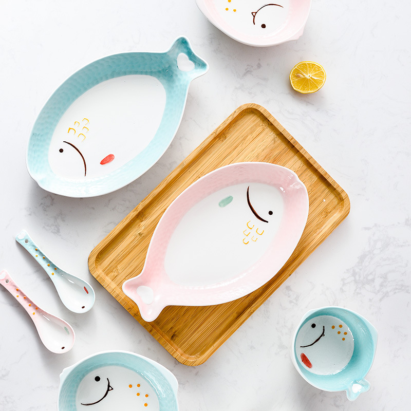 Tazón de cerámica solo estudiante comer tazón linda chica corazón japonés vajilla una persona comiendo ensalada personalidad creativa hogar