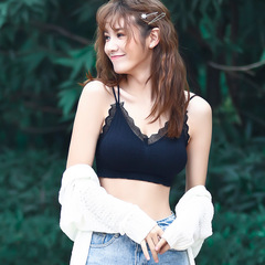 2020 New Seamless Cross Sling Lace Sexy Back Wrap Chest Bottoming Sports Vest Tube Bra Underwear for Women