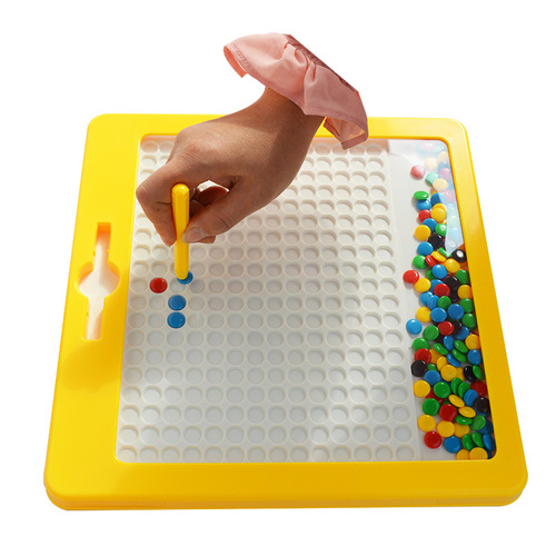 Magnetic Chessboard Early Education Brain-Teasing Toy Magnetic Steel Ball Chess Pieces Writing Board