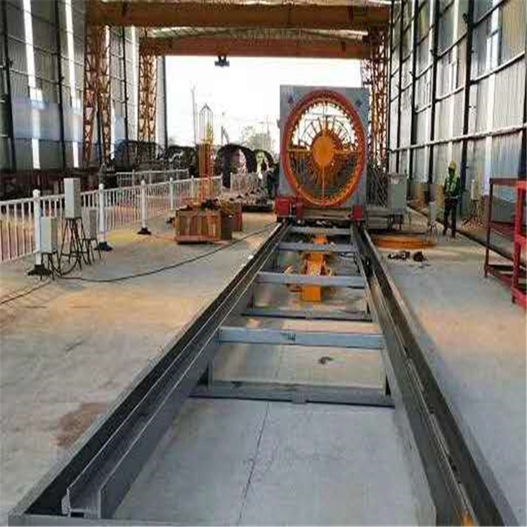 双筋全自动滚笼成型机 桥墩地笼缠绕盘筋滚焊机 数控钢筋笼绕筋机