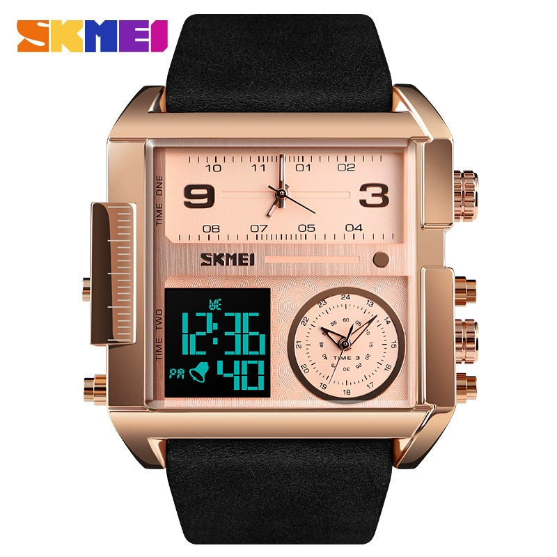 Men's square dial, universal waterproof digital watch, (Cross-border trading)