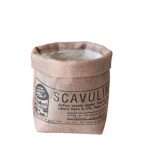 Nordic fabric flower pot storage bag storage box washable flower pot home flower pot set decorative flower pot