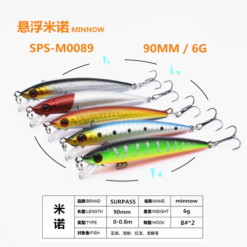 [Factory Outlet] Подвесная Lu Yaminuo 90mm6g оптовая продажа рыболовных снастей все виды пластиковых бионических поддельных приманок жесткая приманка