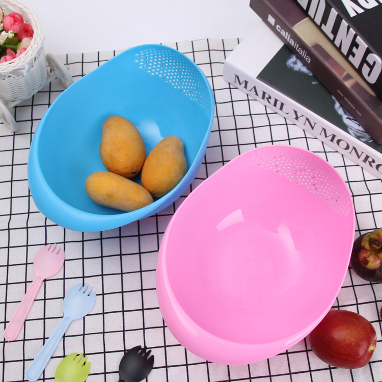 Cesta de lavado de arroz multifuncional personalizada engrosada cuenca de lavado de vegetales cesta de frutas cesta de lavado de vegetales cesta de drenaje de plástico cocina doméstica