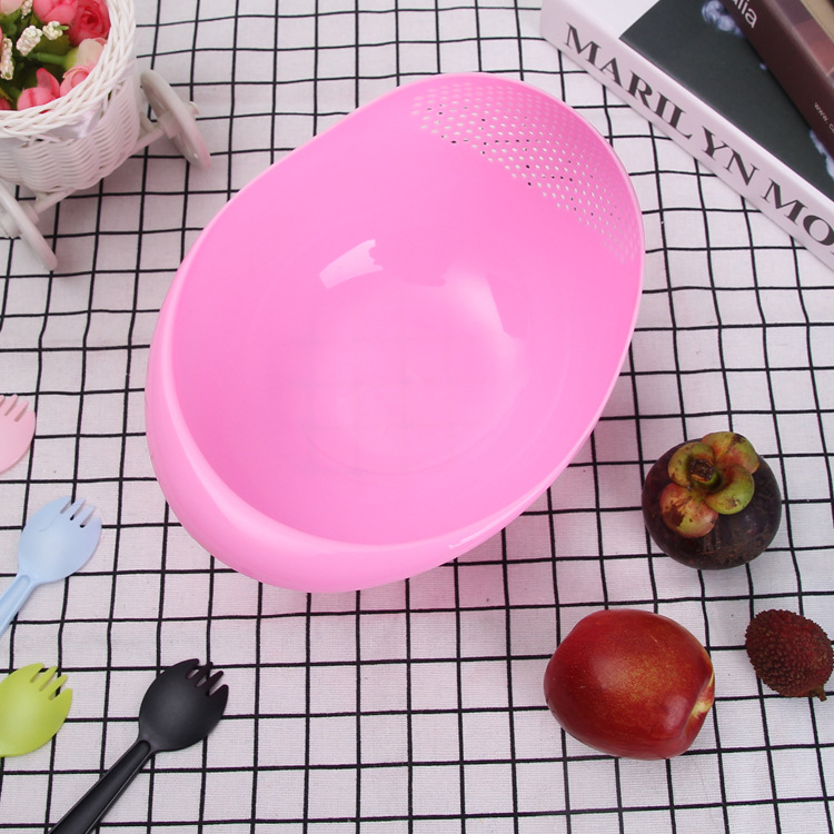 Cesta de lavado de arroz multifuncional personalizada engrosada cuenca de lavado de vegetales cesta de frutas cesta de lavado de vegetales cesta de drenaje de plástico cocina doméstica