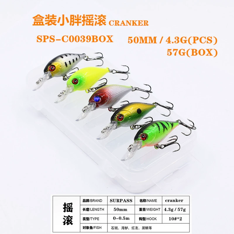 [Factory Outlet] Luya Chubby Rock в штучной упаковке 50 мм 4,3 г (стержень) 57 г (коробка) оптовая продажа поддельная приманка