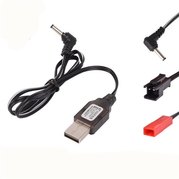Remote control car toy rechargeable battery charging cable USB charger 3.5 round hole charger 3.6V 4.8V Remote control car toy rechargeable battery charging cable USB charger 3.5 round hole charger 3.6V 4.8V