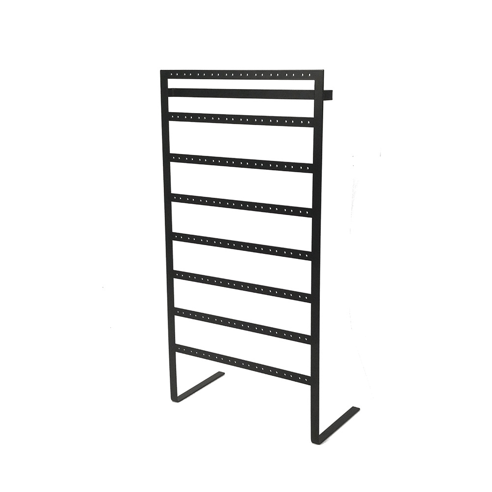厂家加工制作金属台式珠宝展示架 扁铁工艺8层耳环展示架展架直销