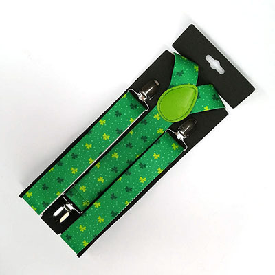 Los tirantes elásticos de tres clips con logotipo impreso del día de San Patricio, los más vendidos de Amazon.