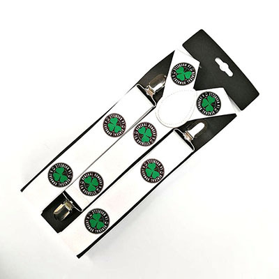 Los tirantes elásticos de tres clips con logotipo impreso del día de San Patricio, los más vendidos de Amazon.