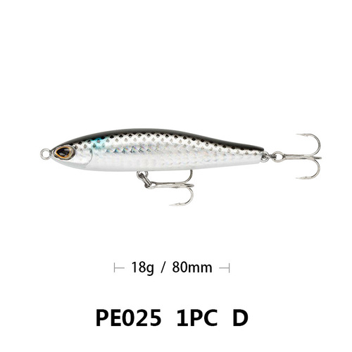 New factory direct supply pencil lure bait fake bait bionic fish bait 8 cm 16 g PE025