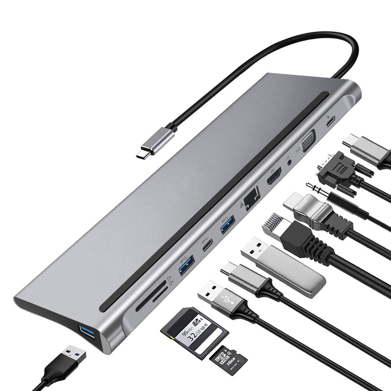TYPE-C eleven in one all-in-one docking station cross-border supply type c to HDMI HD HUB HUB HUB