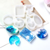 Round crystal, epoxy resin, pendant, silicone mold, handmade