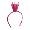 MH373 rose red glitter crown