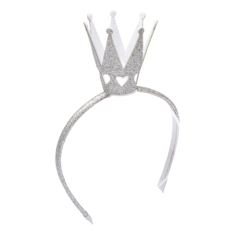 Diadema de corona tridimensional 50907 diadema Hollow Love Hollow Glitter diadema para niños