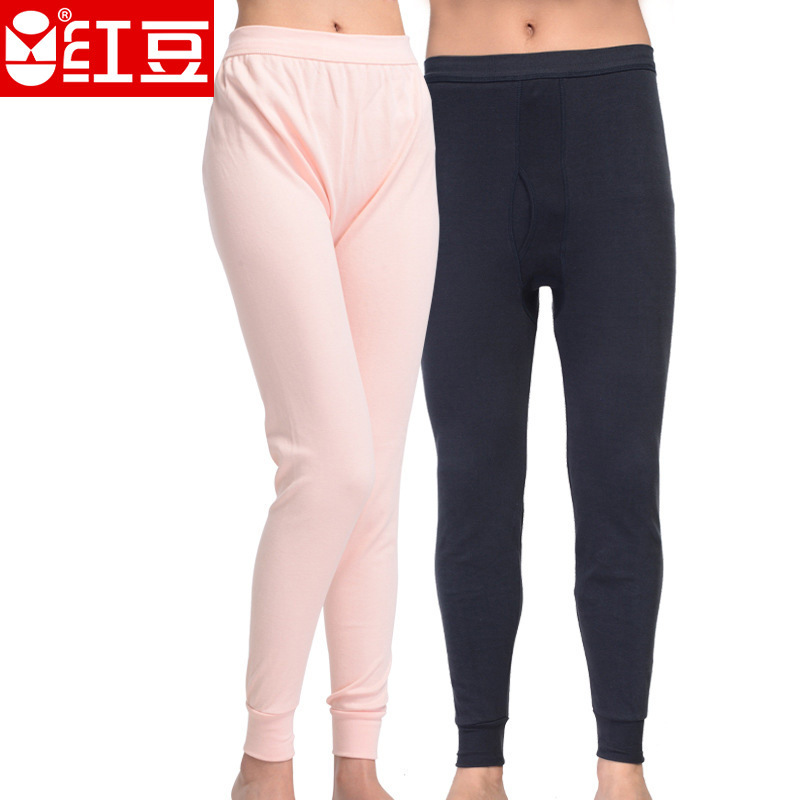 Red bean underwear men's and women's autumn pants cotton wool autumn pants single pants cotton leggings unlimited factory price direct sales