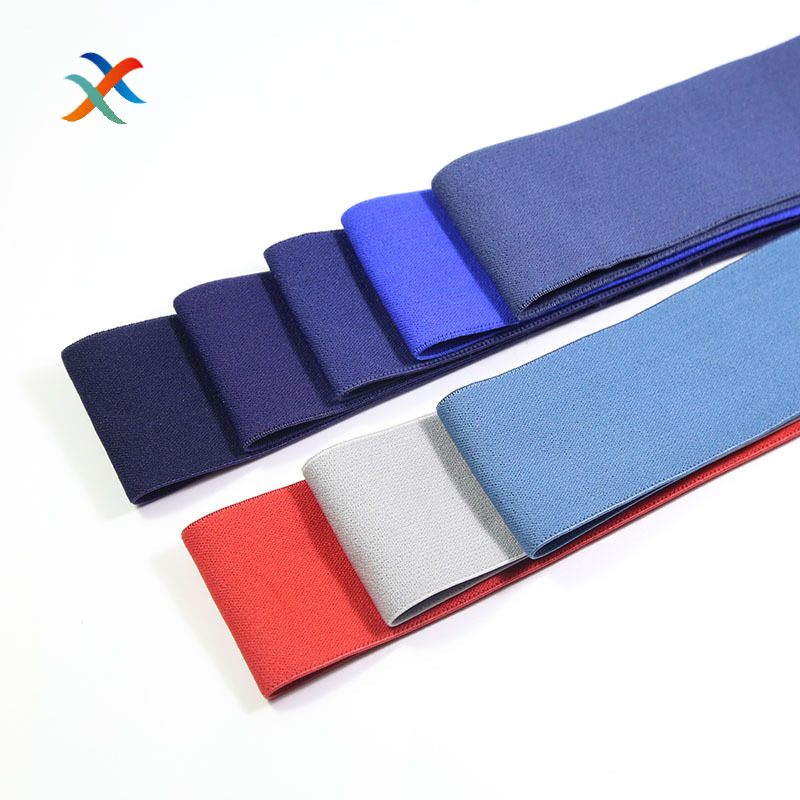 内衣锦纶弹力包边织带 针织对折高弹力松紧带 彩色平面尼龙松紧带