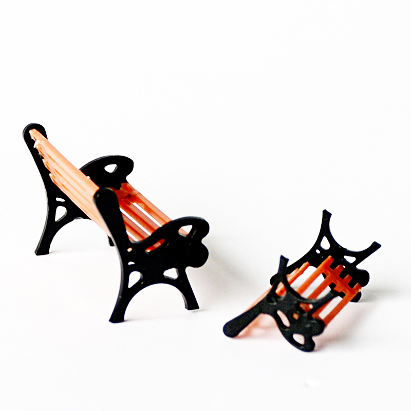 Parque de colores silla modelo mini ocio Banco edificio arena bandeja micro paisaje molde al aire libre hecho a mano material de paisajismo