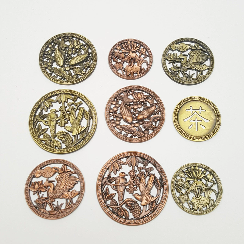 Поднос для чая из сплава утечка кусок дренажный столик чайный столик металлический дренаж круглый кусок мульти-стиль чайной церемонии аксессуары для чайного столика