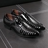 Demi-season footwear for leisure for leather shoes pointy toe, Korean style