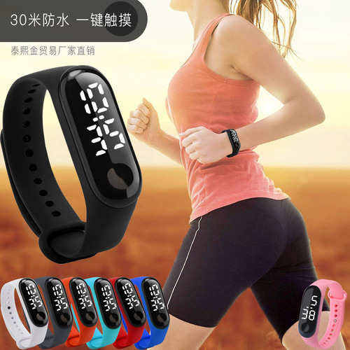 Bracelet watch white light electronic watch function only time calendar