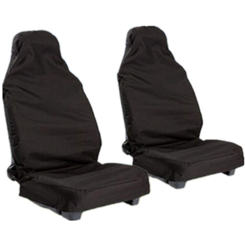 汽车座椅套 座椅保护套 黑色 对装 保护罩后排通用型透气透气升级