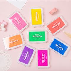 DIY rubber stamp dedicated ink pad, handmade ink pad, NEONCO neon electric glow color ink pad, planner ink pad