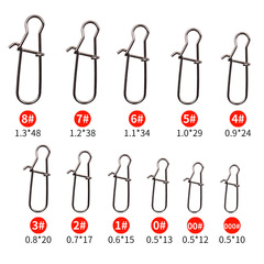 Cucumber-shaped lure enhanced pin connector eight-figured ring connector lure hook connector ring connection accessory