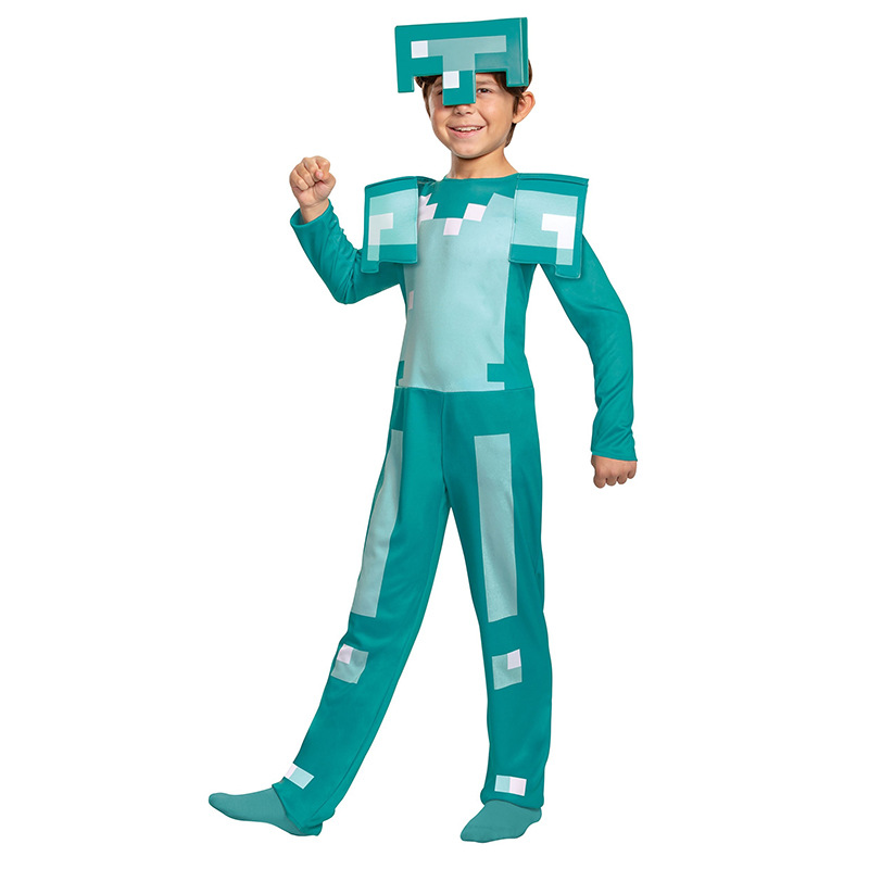 Mi mundo armadura de diamante juego infantil tema Cosplay Halloween junio 1 traje de rol