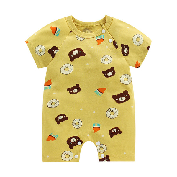 Summer children's cotton thin bodysuit for new born