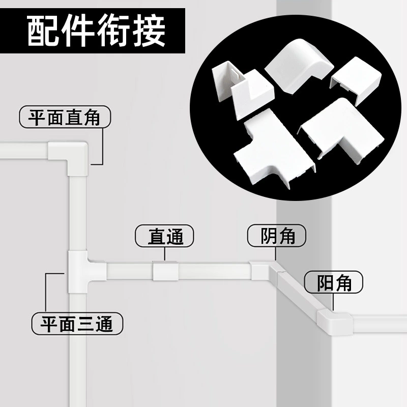 Фитинги для шинопровода из ПВХ пластиковые шинопровода прямые сквозные Угловые трехходовые огнестойкие шиномонтажные соединения