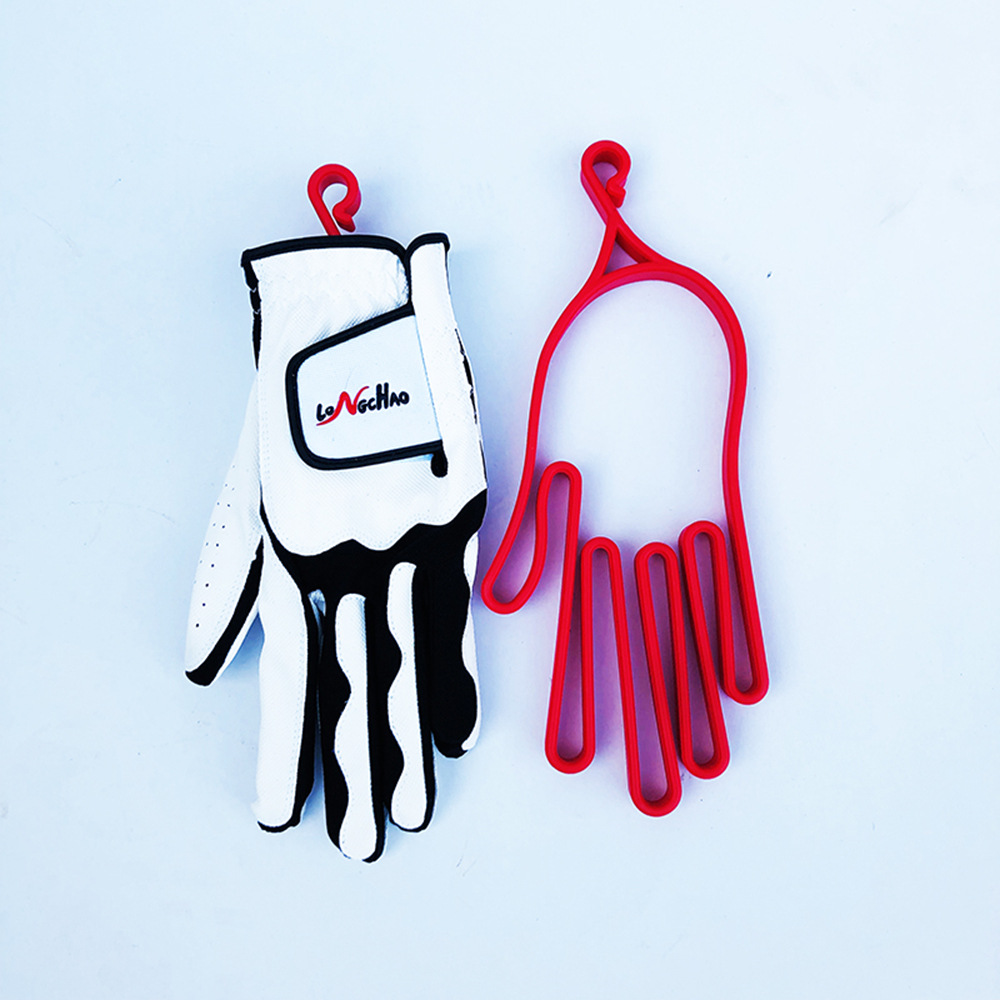 Marco de guante de golf al aire libre marco de soporte de guantes rojos
